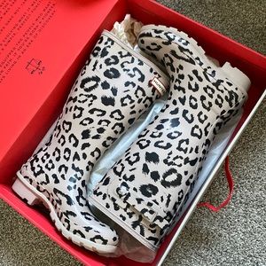 Hunter brand new kids leopard rain boots